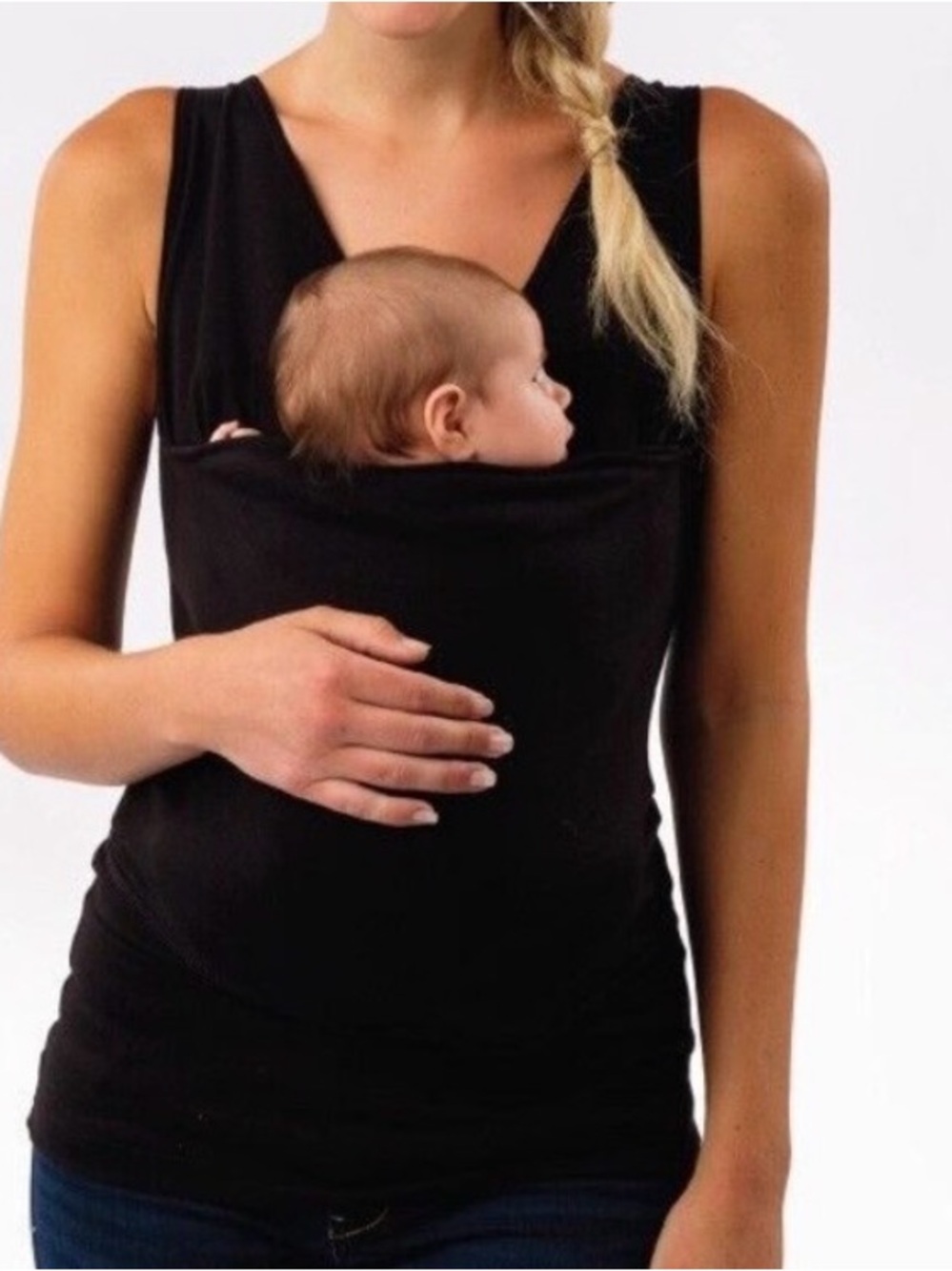 Maternity Babywearing Tank Top - Black